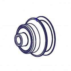 DT Swiss HWAXXX00S1545C Front hub spacer for 240 radial non-disc single