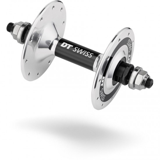 DT Swiss Track front hub, 100 mm bolt on, 20 hole silver DT Swiss Track front hub, 100 mm bolt on, 20 hole silver