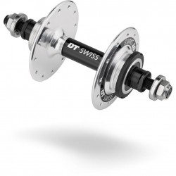 DT Swiss Track rear hub, 120 mm bolt on, fixed, 24 hole silver
