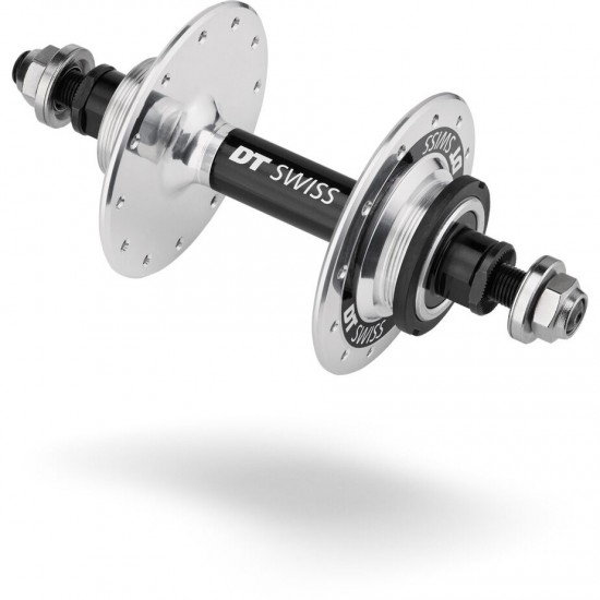 DT Swiss Track rear hub, 120 mm bolt on, fixed, 24 hole silver DT Swiss Track rear hub, 120 mm bolt on, fixed, 24 hole silver