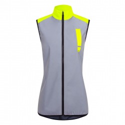 HUMP Women's Ultra Reflect Gilet - Silver Reflect / Hi-Viz Yellow - Size 6 HUMP Women's Ultra Reflect Gilet - Silver Reflect / Hi-Viz Yellow - Size 6