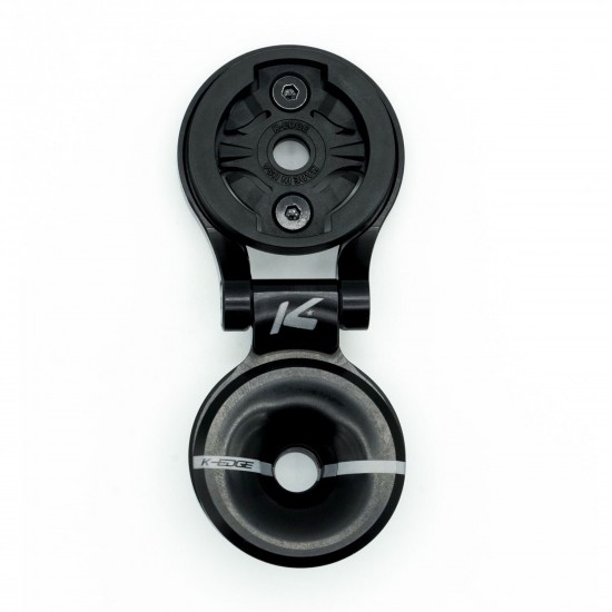 K-Edge Garmin Race Stem Mount, with Top Cap, Adjustable, Black Anodised