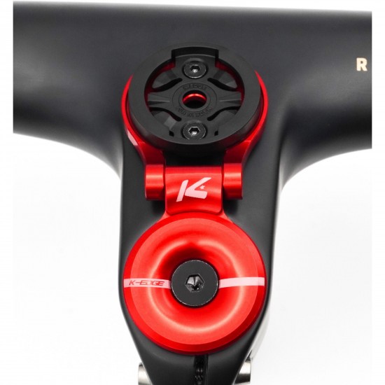 K-Edge Garmin Race Stem Mount, with Top Cap, Adjustable, Black Anodised