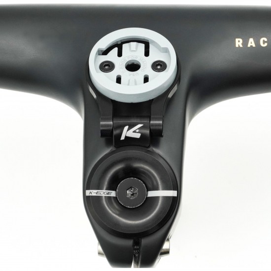 K-Edge Wahoo Race Stem Mount, with Top Cap, Adjustable, Black Anodised