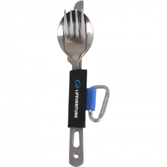 Lifeventure COOKWEAR LV Titanium KFS Knife Fork Spoon Set - Titanium
