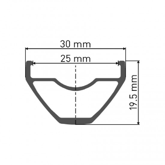 DT Swiss M 462 Sleeve-joined disc-specific 28 hole Presta-drilled black - 29"