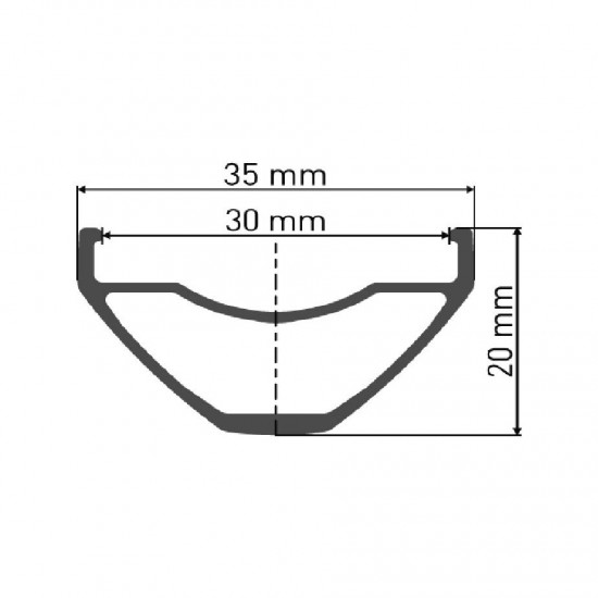 DT Swiss M 502 Sleeve-joined disc-specific 28 hole Presta-drilled black - 27.5 inch