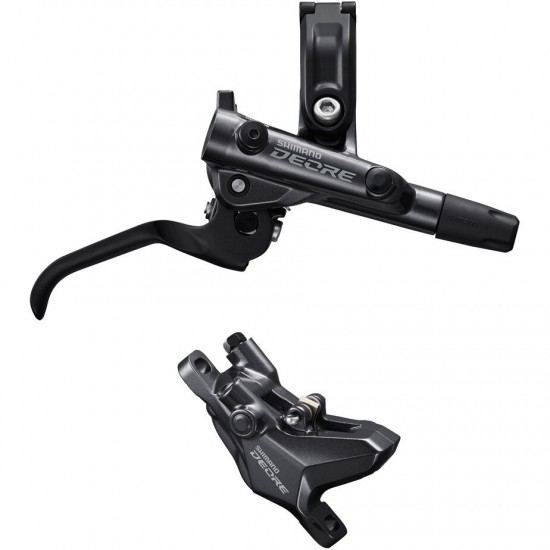 Shimano BR-M6100/BL-M6100 Deore bled brake lever/post mount 2 pot calliper, front right