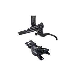 Shimano BR-M8100/BL-M8100 XT bled brake lever/post mount calliper, rear left Shimano BR-M8100/BL-M8100 XT bled brake lever/post mount calliper, rear left