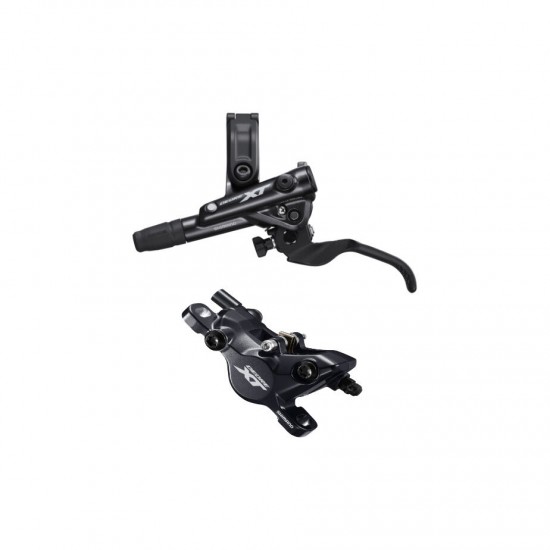 Shimano BR-M8100/BL-M8100 XT bled brake lever/post mount calliper, rear left