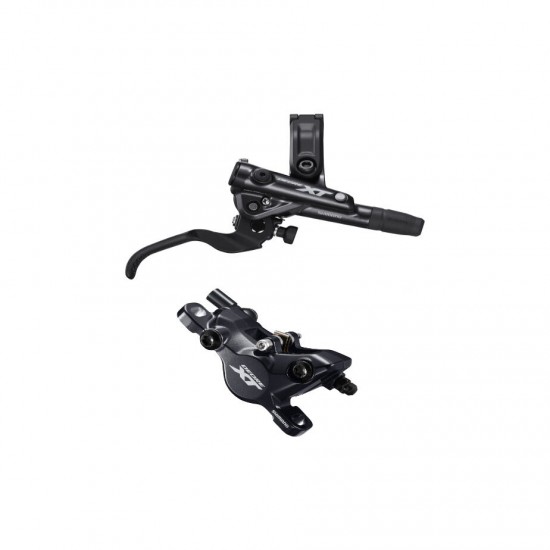 Shimano BR-M8100/BL-M8100 XT bled brake lever/post mount calliper, front right