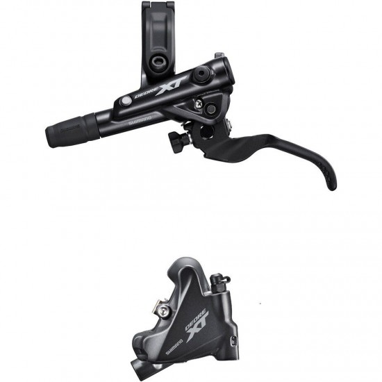 Shimano BR-M8110/BL-M8100 XT bled brake lever/flat mount calliper, rear left