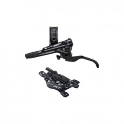 Shimano BR-M8120/BL-M8100 XT 4 pot bled brake lever/post mount calliper, rear left Shimano BR-M8120/BL-M8100 XT 4 pot bled brake lever/post mount calliper, rear left