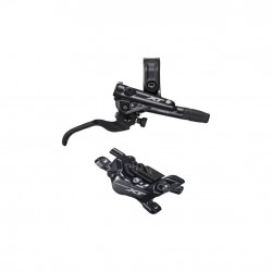 Shimano BR-M8120/BL-M8100 XT 4 pot bled brake lever/post mount calliper, front right