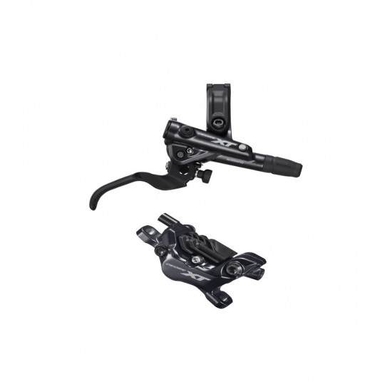 Shimano BR-M8120/BL-M8100 XT 4 pot bled brake lever/post mount calliper, front right