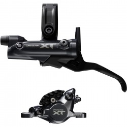 Shimano BR-M8200/BL-M8200 XT 2 pot bled brake lever/post mount calliper, rear left Shimano BR-M8200/BL-M8200 XT 2 pot bled brake lever/post mount calliper, rear left
