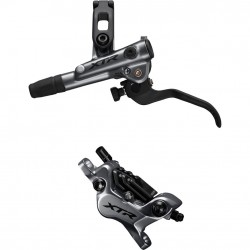 Shimano BR-M9120 XTR bled I-spec-EV ready brake lever/Post mount 4 pot calliper, rear Shimano BR-M9120 XTR bled I-spec-EV ready brake lever/Post mount 4 pot calliper, rear