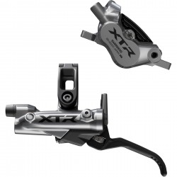 Shimano BR-M9220/BL-M9220 XTR 4 pot bled brake lever/post mount calliper, rear left Shimano BR-M9220/BL-M9220 XTR 4 pot bled brake lever/post mount calliper, rear left