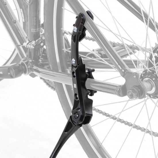 M Part Kickstand Estl CS SS 1 leg adj 20kg bk Essential kickstand, 24-29 inch, chainstay/seatstay mount 20kg, black M Part Kickstand Estl CS SS 1 leg adj 20kg bk Essential kickstand, 24-29 inch, chainstay/seatstay mount 20kg, black
