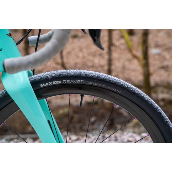 Maxxis TYRE MaxGRV Reaver 700x45 HYPRX TAN Reaver 700 x 45C 120 TPI Folding HYPR-X Compound EXO Tubeless Tanwall Tyre Maxxis TYRE MaxGRV Reaver 700x45 HYPRX TAN Reaver 700 x 45C 120 TPI Folding HYPR-X Compound EXO Tubeless Tanwall Tyre