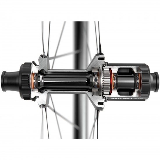 DT Swiss ERC 1100 DICUT disc brake wheel, carbon clincher 35 x 22 mm, rear