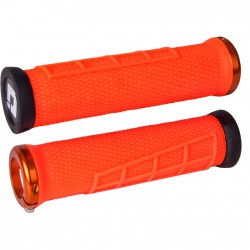 ODI Elite Flow MTB Lock On Grips 130mm - Orange ODI Elite Flow MTB Lock On Grips 130mm - Orange