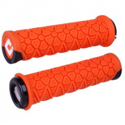 ODI Vanquish MTB Lock On Grips 135mm - Orange - featuring D30 ODI Vanquish MTB Lock On Grips 135mm - Orange - featuring D30