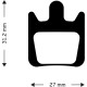 Aztec Sintered Disc Brake Pads for Hope X2 Aztec Sintered Disc Brake Pads for Hope X2