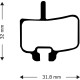 Aztec Sintered Disc Brake Pads for Hayes HFX-MAG / HFX 9 / Promax Hydraulic Aztec Sintered Disc Brake Pads for Hayes HFX-MAG / HFX 9 / Promax Hydraulic