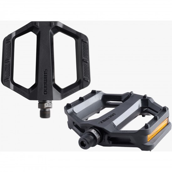 Shimano PD-EF102 flat pedals, resin, black Shimano PD-EF102 flat pedals, resin, black