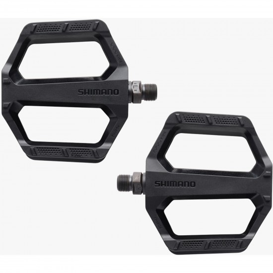 Shimano PD-EF102 flat pedals, resin, black Shimano PD-EF102 flat pedals, resin, black