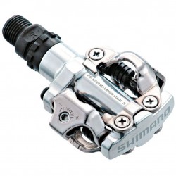 Shimano PD-M520 MTB SPD pedals - two sided mechanism, silver