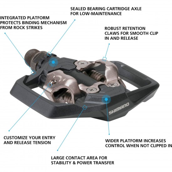 Shimano PD-ME700 SPD pedals, black