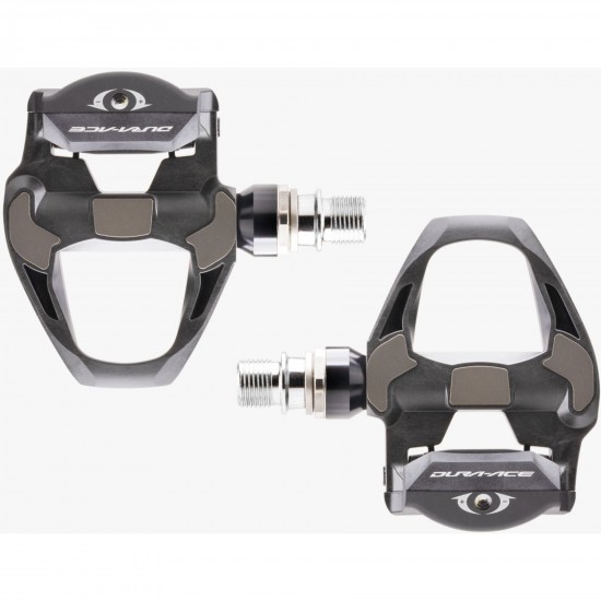 Shimano PD-R9100 Dura-Ace SPD SL Road pedals, 4 mm longer axle, carbon, black