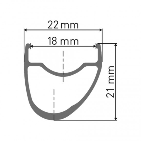 DT Swiss RR 411 asymmetric SBWT 24 hole Presta-drilled black