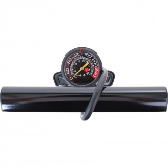 Truflo Pump Truflo Airstore black Airstore track pump with auxillary storage cylinder for tubeless tyres