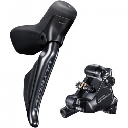 Shimano ST-R8170 bled hydraulic disc, Di2 E-tube STI set, flat mount calliper, RH front Shimano ST-R8170 bled hydraulic disc, Di2 E-tube STI set, flat mount calliper, RH front