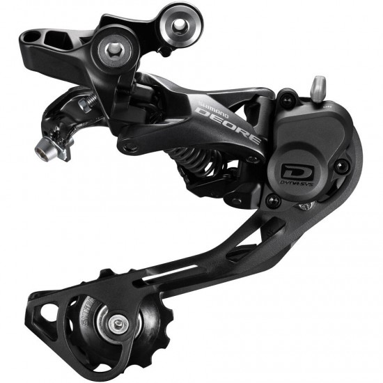 Shimano RD-M6000 Deore 10-speed Shadow+ design rear derailleur, SGS, black