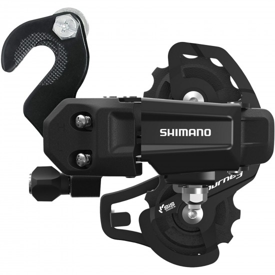 Shimano Tourney TY200 rear derailleur, 6/7-speed, with BMX/Track bracket, SS short cage