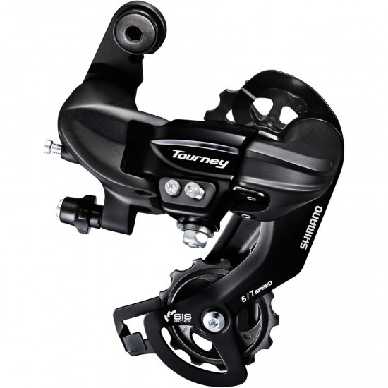 Shimano RD-TY300 6/7-speed rear derailleur with mounting bracket