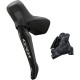 Shimano BL-RS717 GRX hydraulic disc brake lever bled with BR-RX410 calliper, left rear