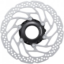 Shimano RT-EM300 rotor with internal and external lockring, 160 mm