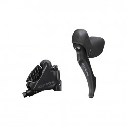 Shimano BL-RX600 GRX hydraulic disc brake lever bled with BR-RX400 calliper, left rear Shimano BL-RX600 GRX hydraulic disc brake lever bled with BR-RX400 calliper, left rear