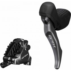Shimano BL-RX820 GRX hydraulic disc brake lever bled with BR-RX820 calliper, left rear Shimano BL-RX820 GRX hydraulic disc brake lever bled with BR-RX820 calliper, left rear