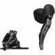 Shimano ST-RX820 GRX 12-speed STI bled with BR-RX820 flat mount calliper, right front