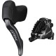 Shimano BL-RX825 GRX hydraulic disc brake lever bled with BR-RX820 calliper, left rear