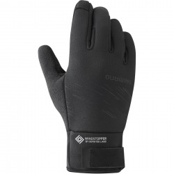 Shimano Clothing Unisex, WINDSTOPPER© Insulated Gloves, Black, Size S