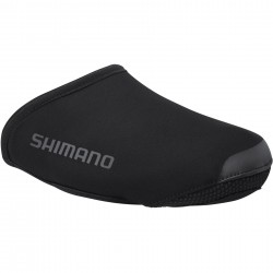 Shimano Clothing Unisex, Dual Softshell Toe Cover, Black, Size S (37-39)