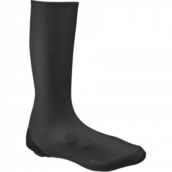 Shimano Clothing Men's, S-PHYRE Tall Shoe Cover, Black, Size S (37-39)