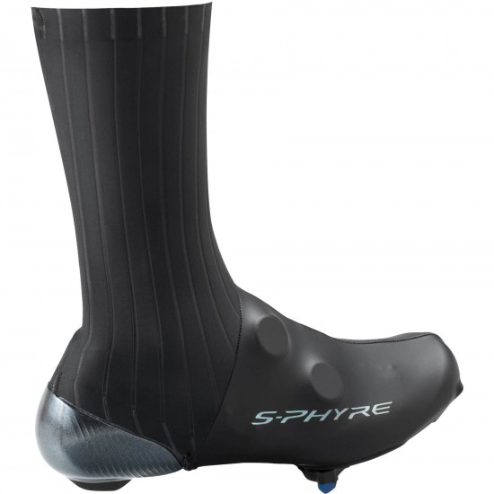 Shimano Clothing Men's, S-PHYRE Flash Shoe Cover, Black, Size S (37-39)
